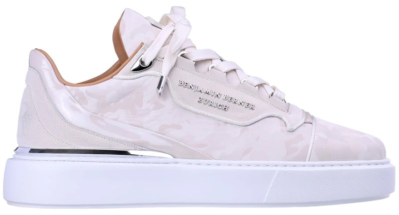 Benjamin Berner Benjamin Berner Reflective Camouflage Sneakers Creme Raphael Reflective Beige