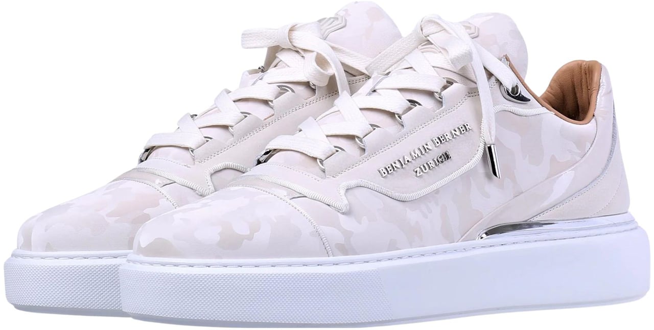 Benjamin Berner Benjamin Berner Reflective Camouflage Sneakers Creme Raphael Reflective Beige