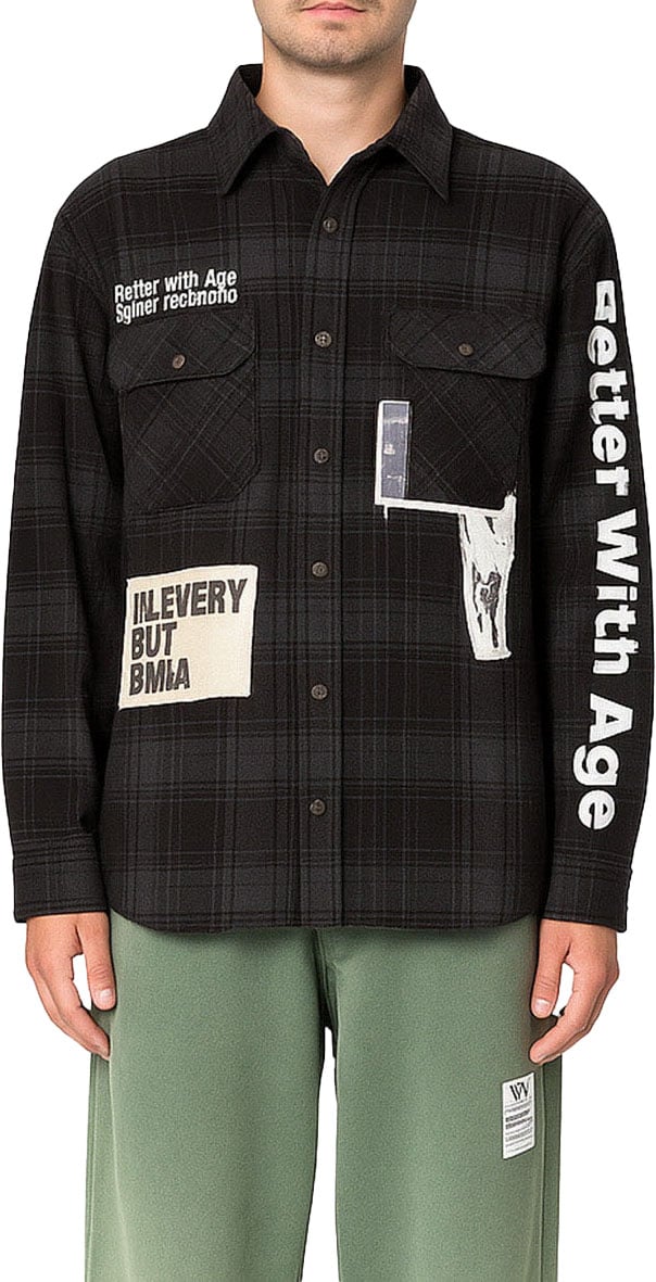 Better With Age MUIR REPAIR FLANNEL MULTI Zwart