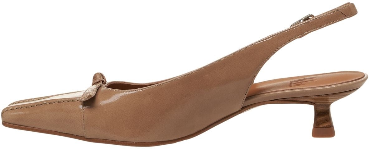 Billi Bi Leather slingbacks Beige