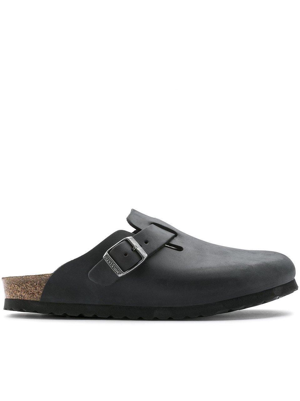 Birkenstock Seamless Black Nubuck Slip-On Shoes with Adjustable Strap Zwart