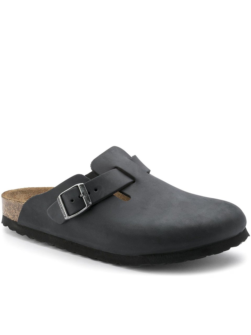 Birkenstock Seamless Black Nubuck Slip-On Shoes with Adjustable Strap Zwart