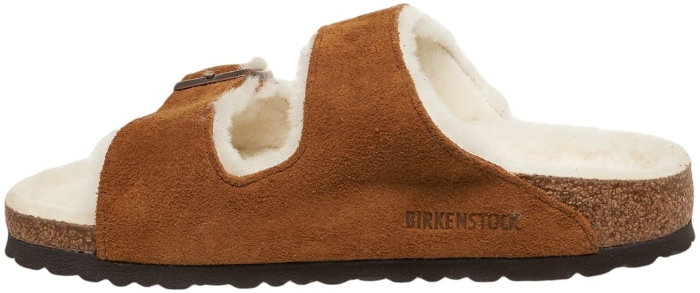 Birkenstock Sandals 'Arizona Shearling' Bruin