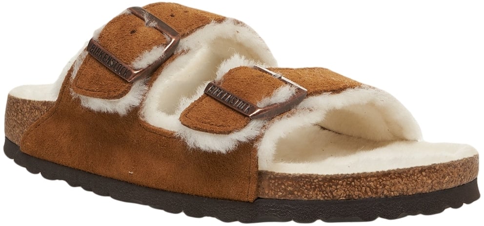 Birkenstock Sandals 'Arizona Shearling' Bruin