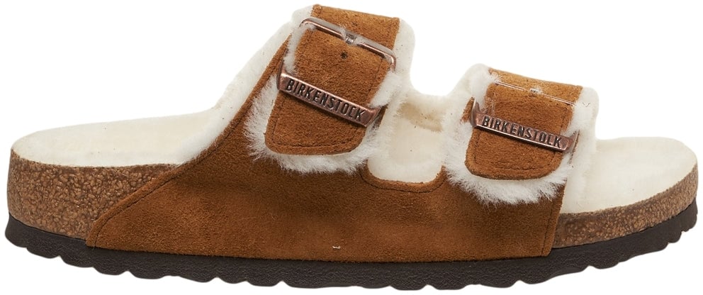 Birkenstock Sandals 'Arizona Shearling' Bruin