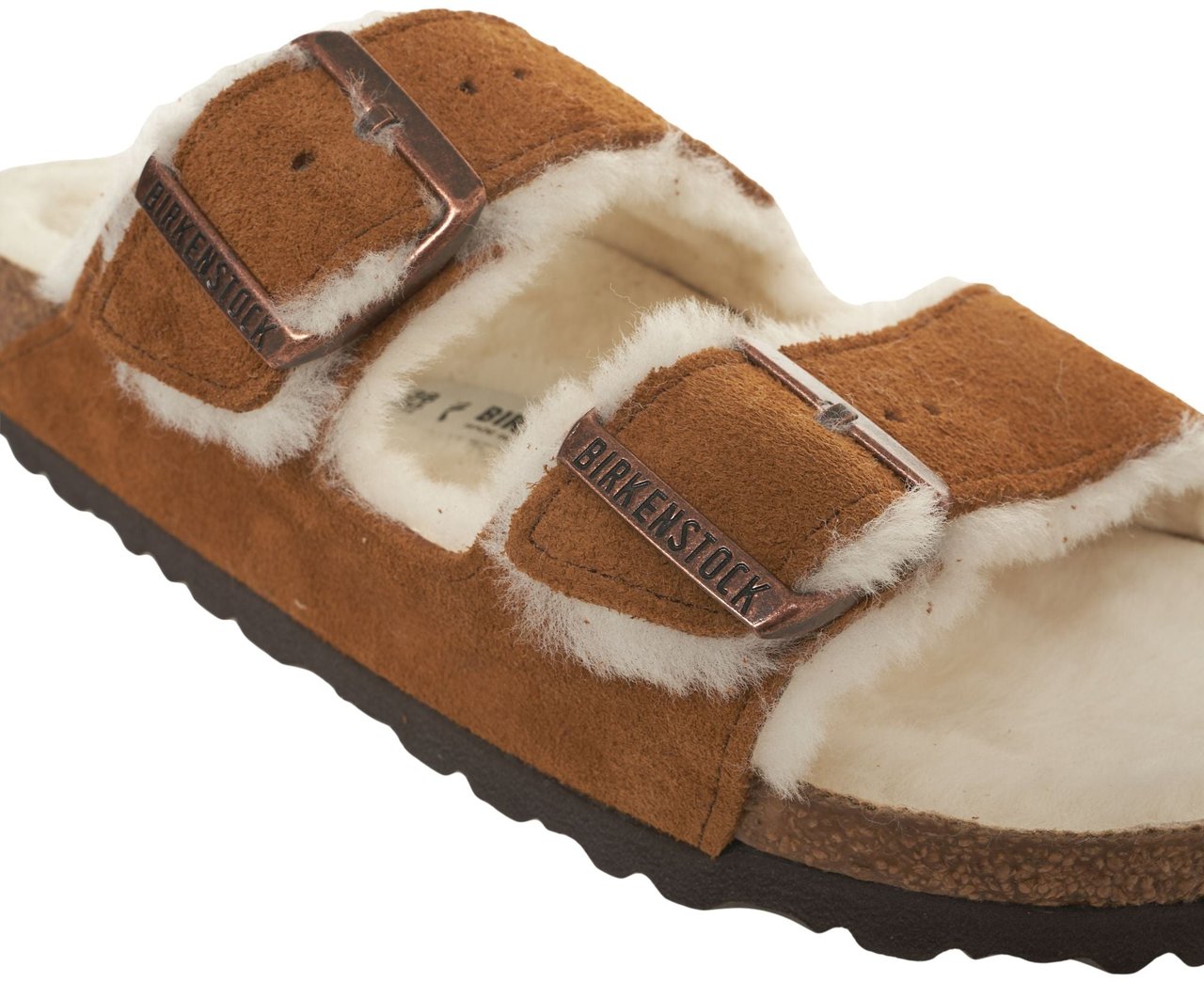 Birkenstock Sandals 'Arizona Shearling' Bruin