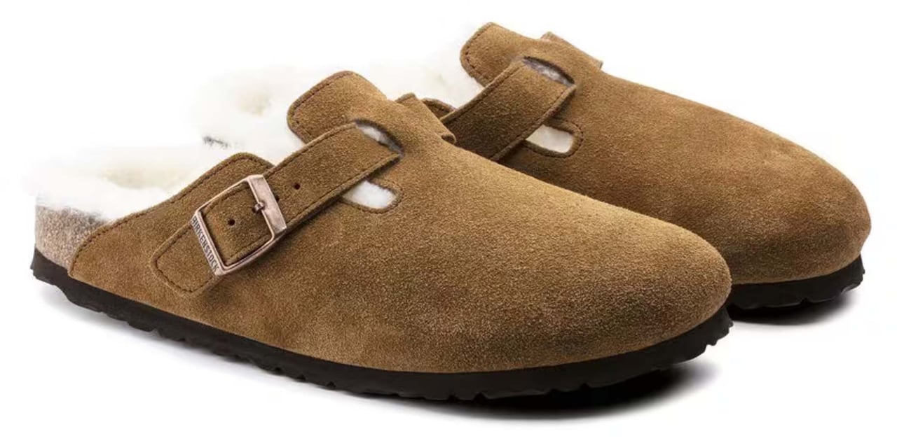 Birkenstock Birkenstock Boston Slippers Cognac 1001141 Bruin