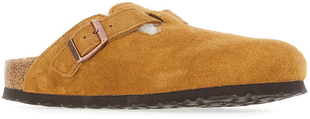 Birkenstock Birkenstock Caramel suede Boston VL slippers Bruin