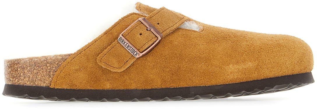 Birkenstock Birkenstock Caramel suede Boston VL slippers Bruin