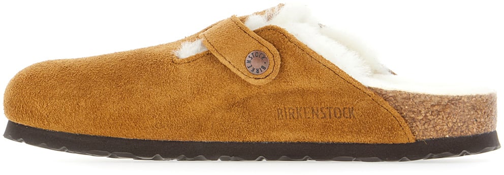 Birkenstock Birkenstock Caramel suede Boston VL slippers Bruin