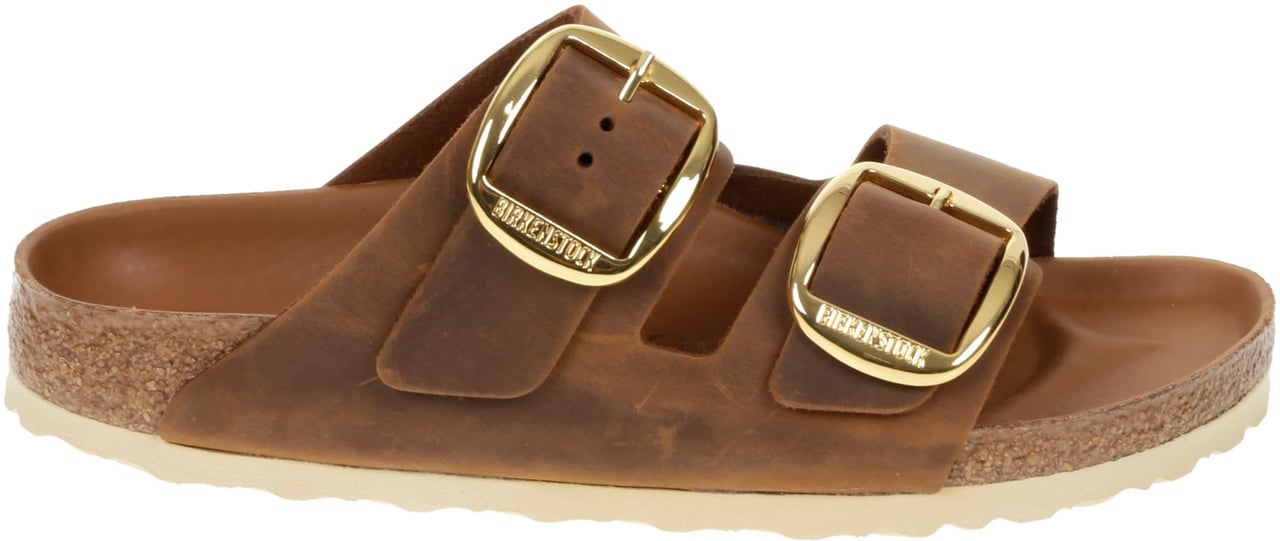 Birkenstock Flat Shoes A Cognac Bruin