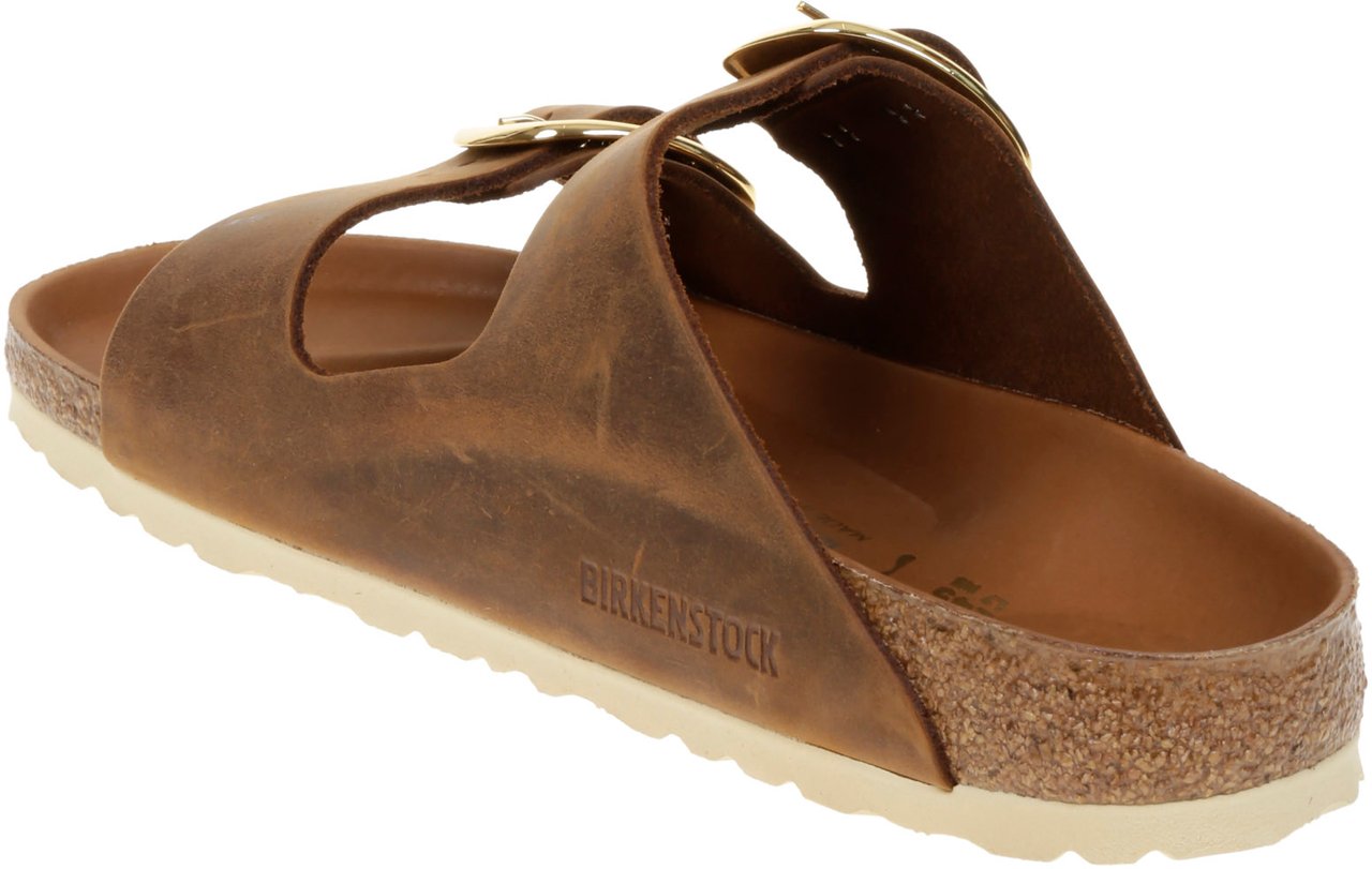 Birkenstock Flat Shoes A Cognac Bruin
