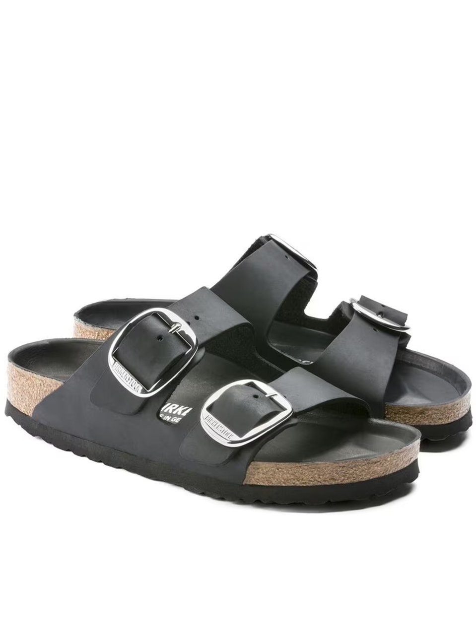 Birkenstock Arizona Big Buckle Slip On Sandals Grijs