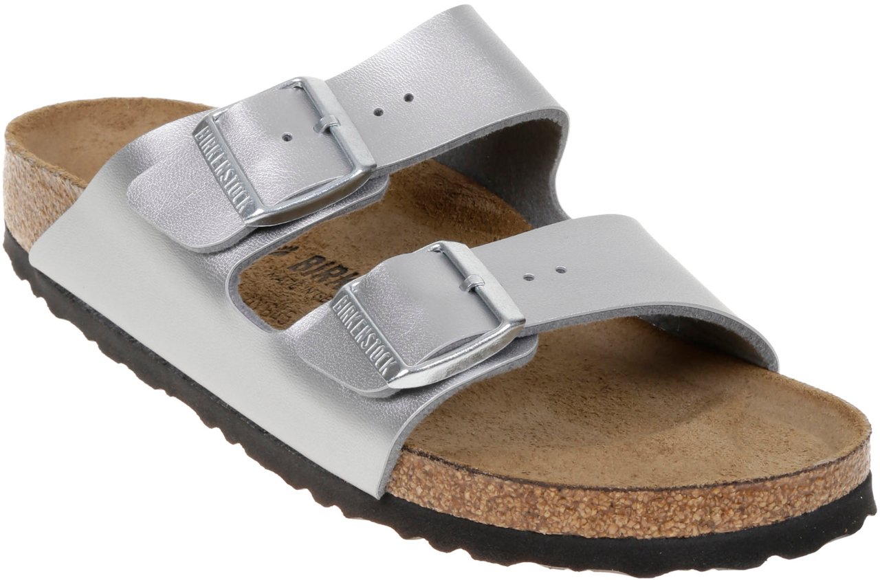 Birkenstock Flat Shoes D Argento Zilver