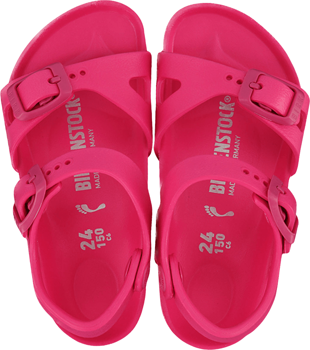 Birkenstock Birkenstock Kinder Meisjes Sandalen Eva Rio Fuchsia Roze