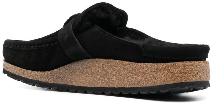 Birkenstock buckley shearling black Zwart
