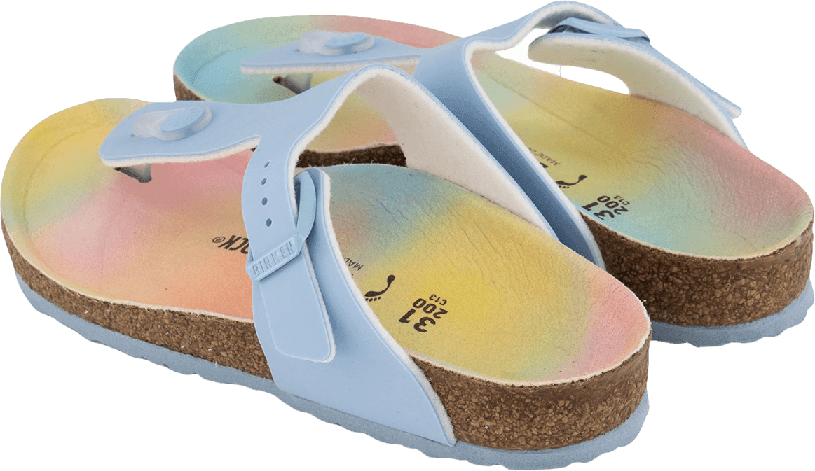 Birkenstock Birkenstock Kinder Meisjes Slippers Licht Blauw Blauw