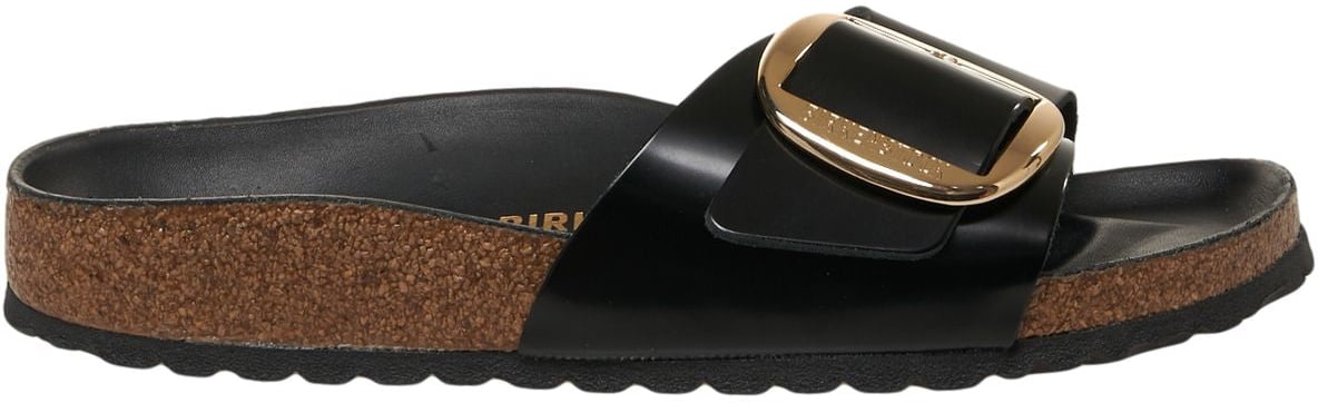 Birkenstock Sandals 'Madrid Big Buckle' Zwart