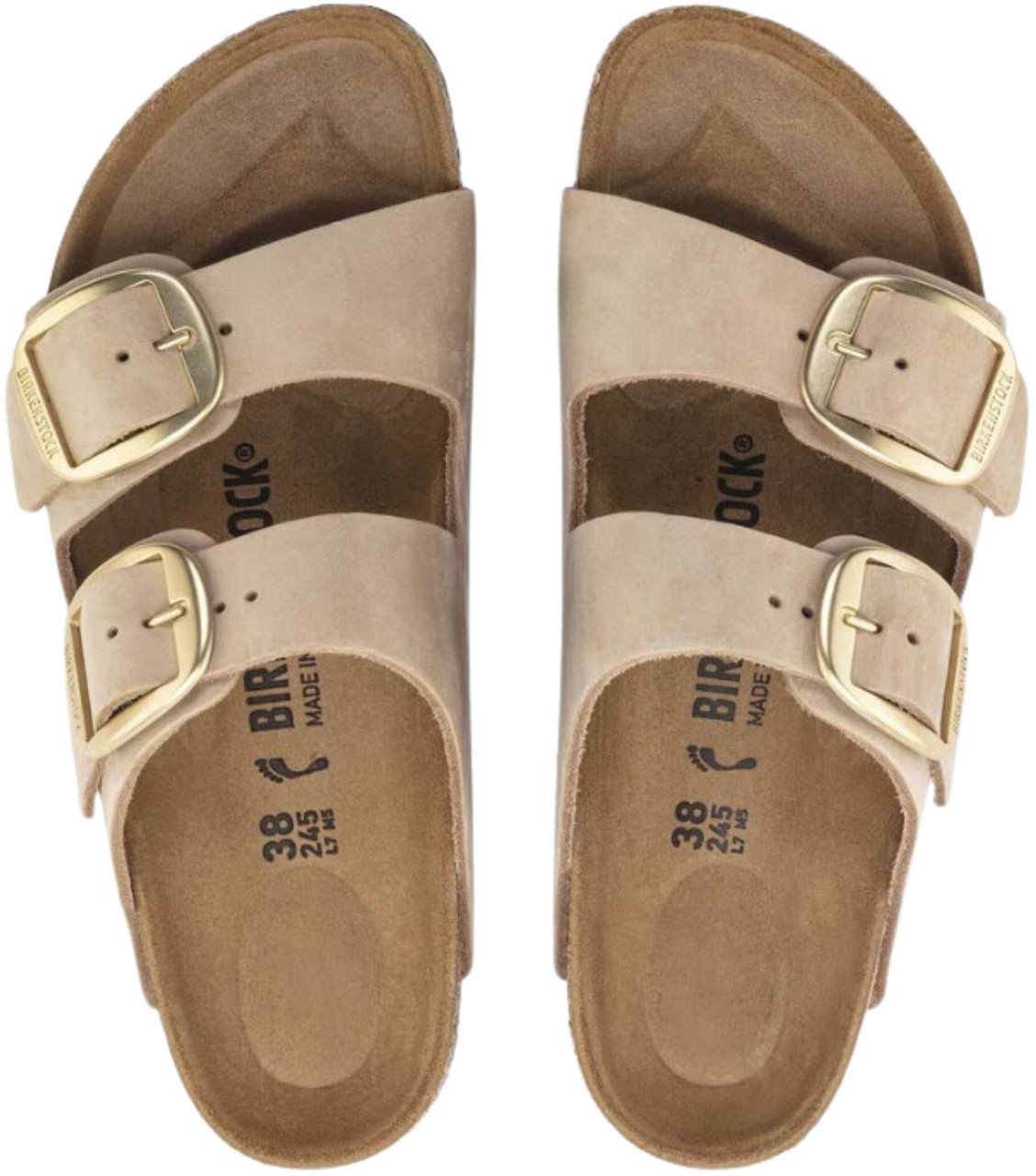 Birkenstock Birkenstock Arizona Big Buckle Slippers Zand 1024064 Beige