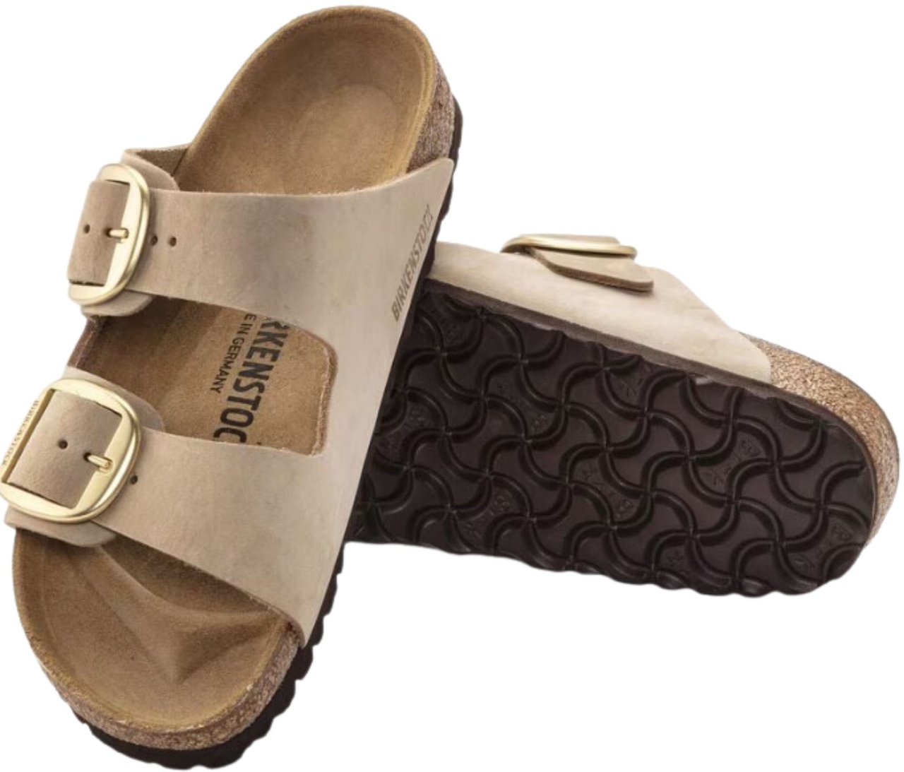 Birkenstock Birkenstock Arizona Big Buckle Slippers Zand 1024064 Beige