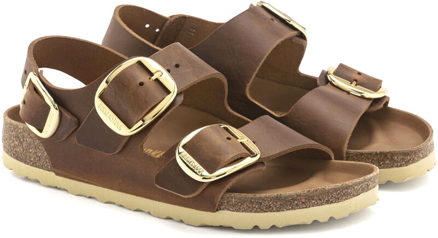 Birkenstock Sandals Cognac Bruin