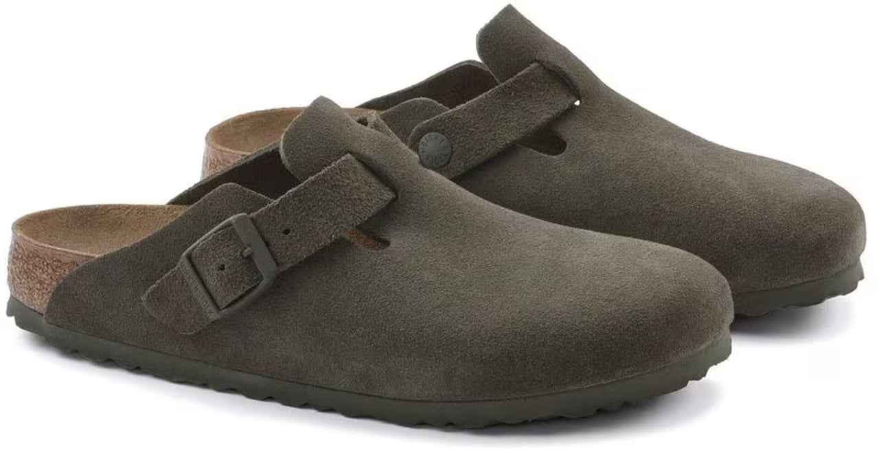 Birkenstock Birkenstock Boston Slippers Groen 1024714 Groen