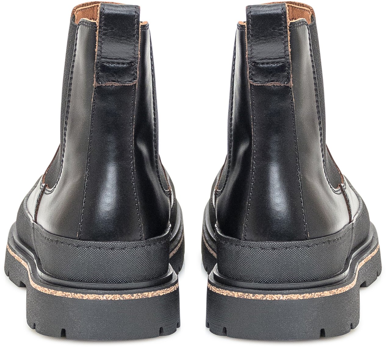 Birkenstock Birkenstock Stivaletto Chelsea Nero in Pelle Zwart