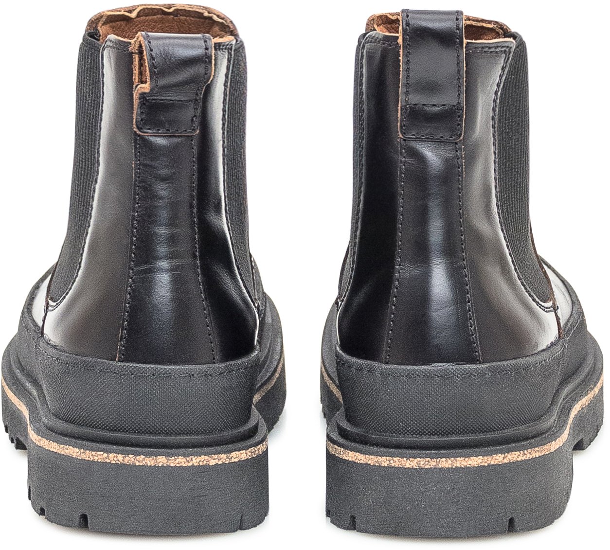 Birkenstock Birkenstock Stivaletto Chelsea in Pelle Nera Zwart