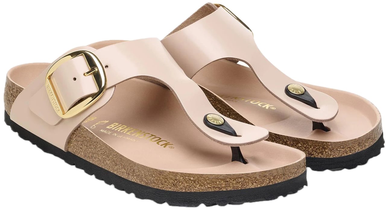 Birkenstock Sandals Shine New Beige Beige