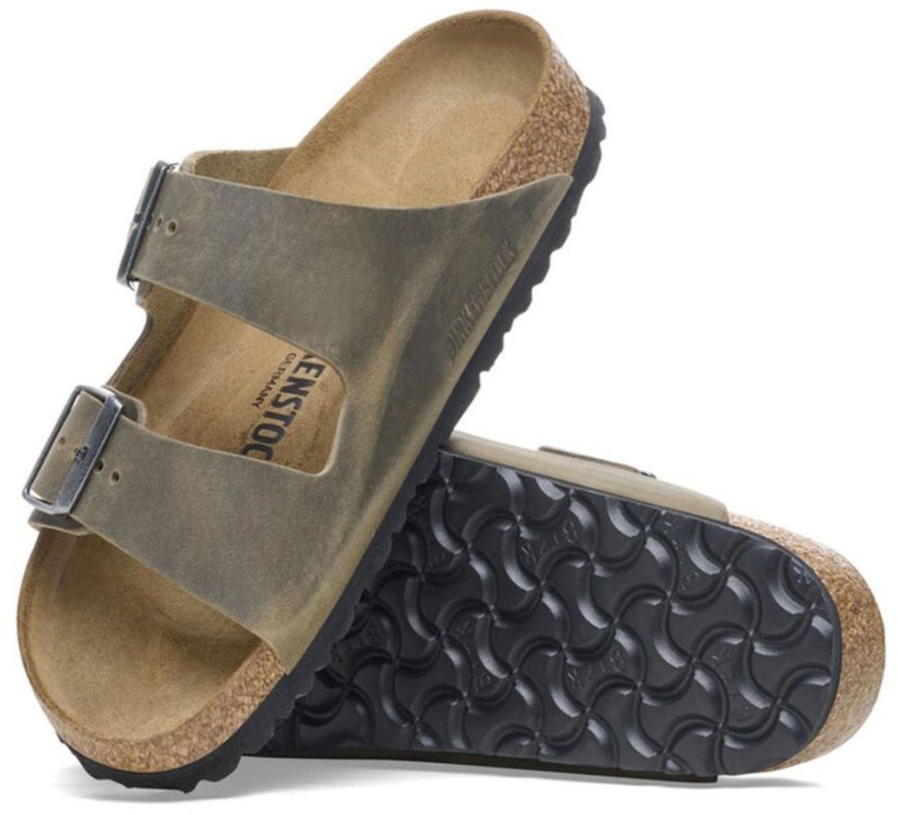 Birkenstock Birkenstock Arizona Narrow Slippers Khaki 1027022 Groen