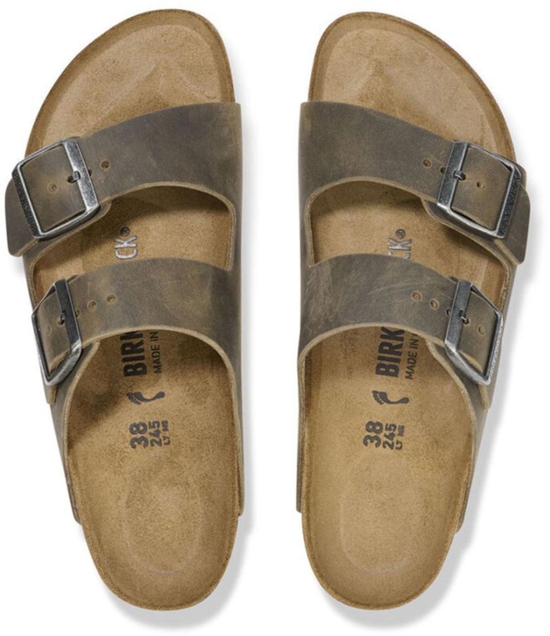 Birkenstock Birkenstock Arizona Narrow Slippers Khaki 1027022 Groen