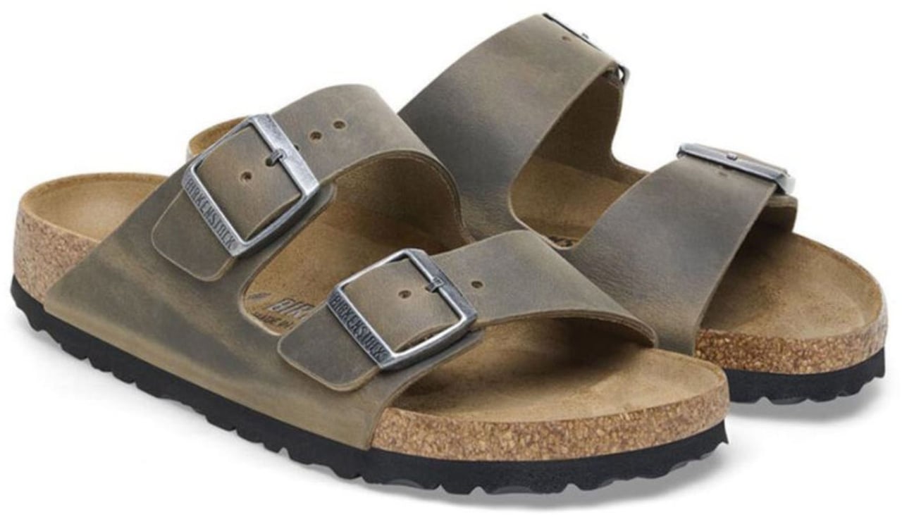 Birkenstock Birkenstock Arizona Narrow Slippers Khaki 1027022 Groen