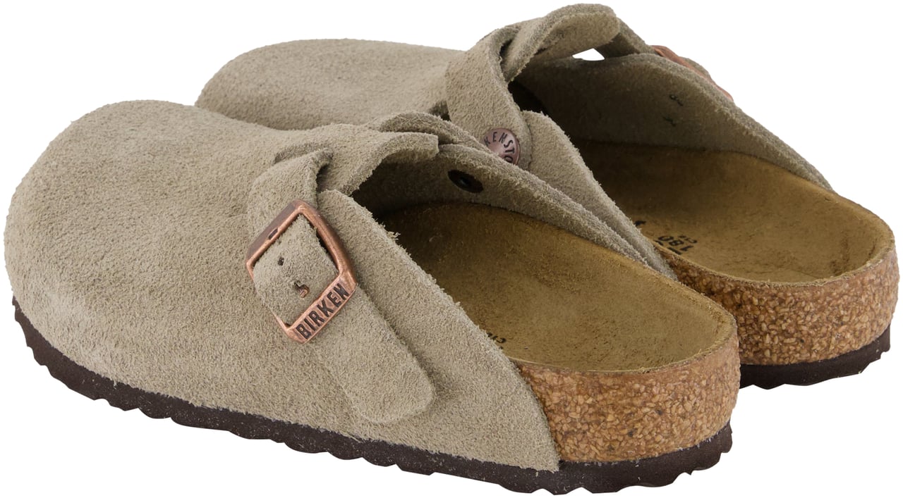 Birkenstock Birkenstock Boston Unisex Slippers In Taupe Taupe