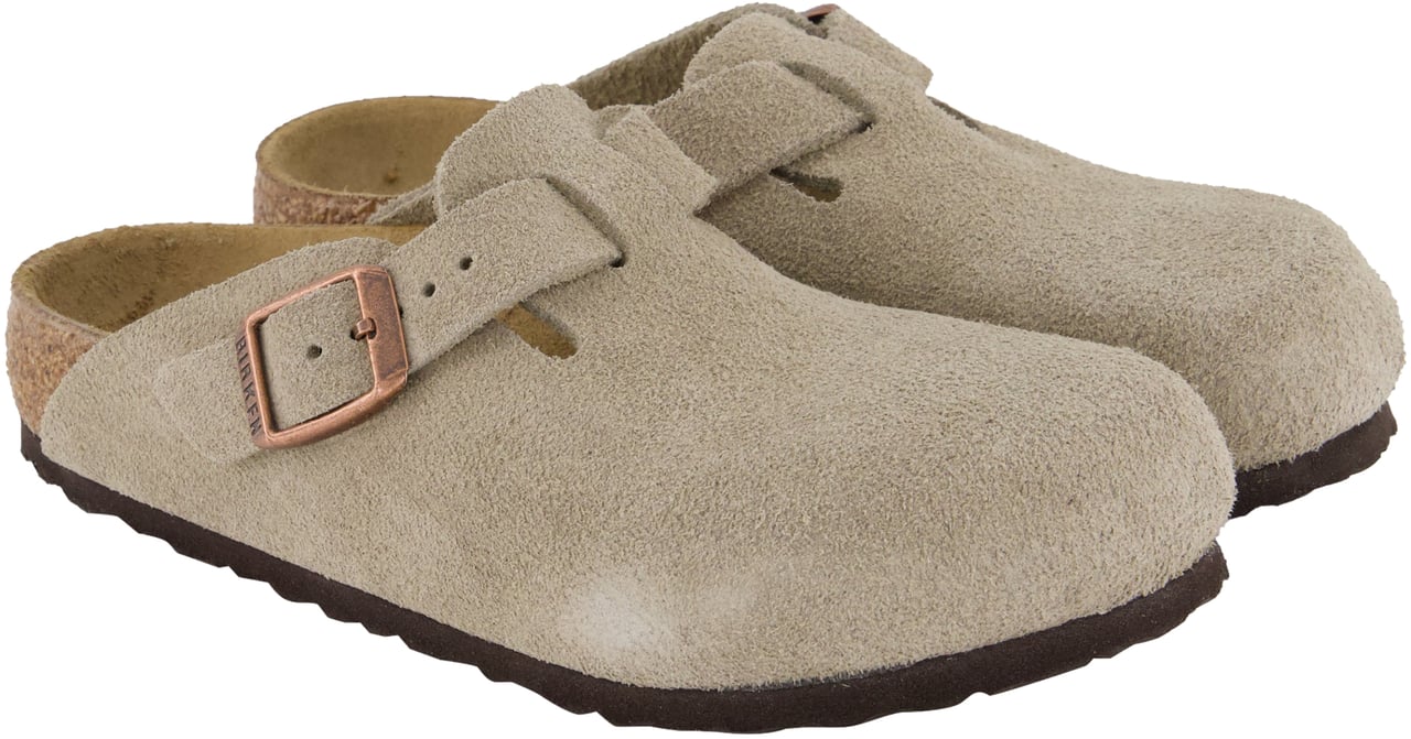 Birkenstock Birkenstock Boston Unisex Slippers In Taupe Taupe