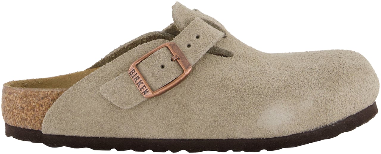 Birkenstock Birkenstock Boston Unisex Slippers In Taupe Taupe
