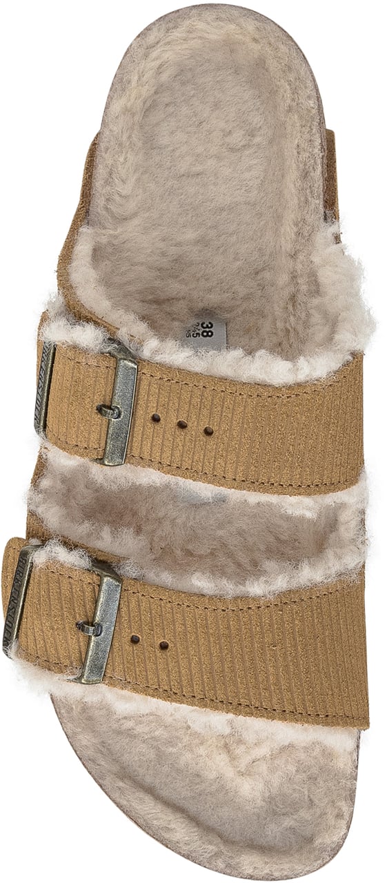 Birkenstock Sandalo Arizona Shearling Cord Bruin