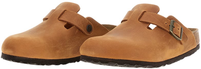 Birkenstock Narrow Fit Single Buckle Clogs Bruin