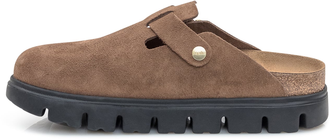 Birkenstock Birkenstock Boston Chunky in Camoscio Marrone Bruin