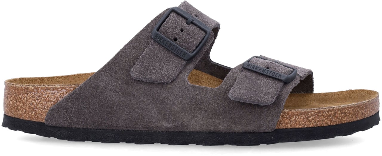 Birkenstock Arizona Suede Velvet Gray Grijs