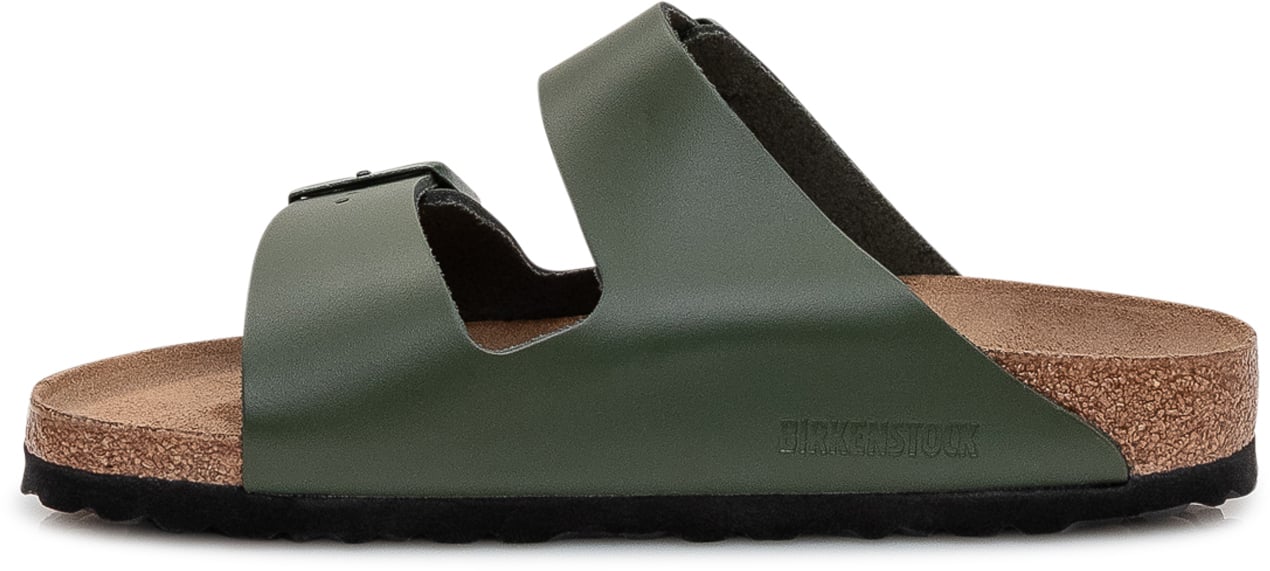 Birkenstock Sandali Arizona con Doppia Fascia Regolabile Donkergroen