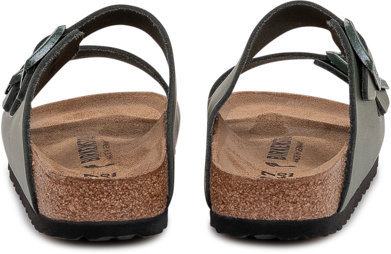 Birkenstock Sandali Arizona con Doppia Fascia Regolabile Donkergroen