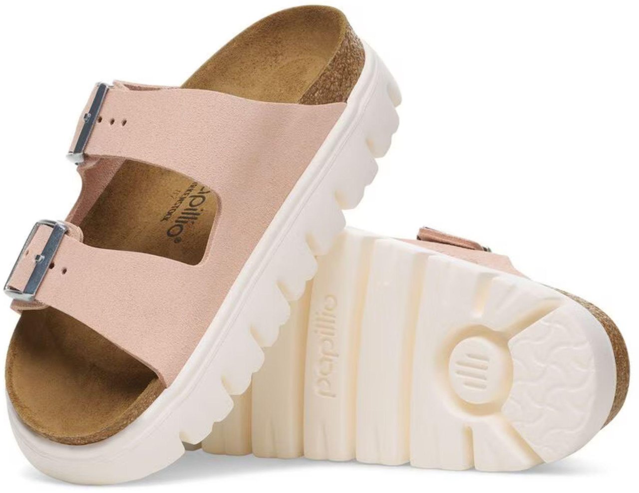 Birkenstock Birkenstock Arizona Pap Chunky Slippers Lichtroze 1029117 Roze
