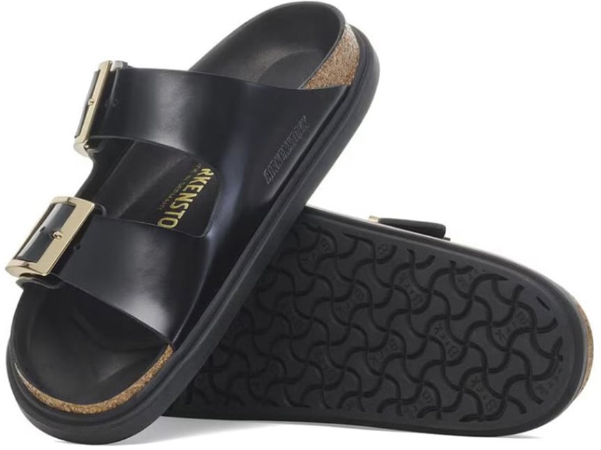 Birkenstock Sandals Shine Black Zwart