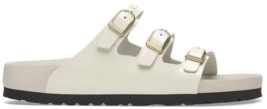 Birkenstock Sandals Shine Ecru Divers