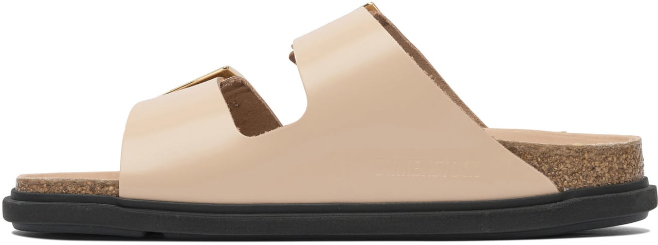 Birkenstock "Arizona Droplet Buckle" Sandals Beige