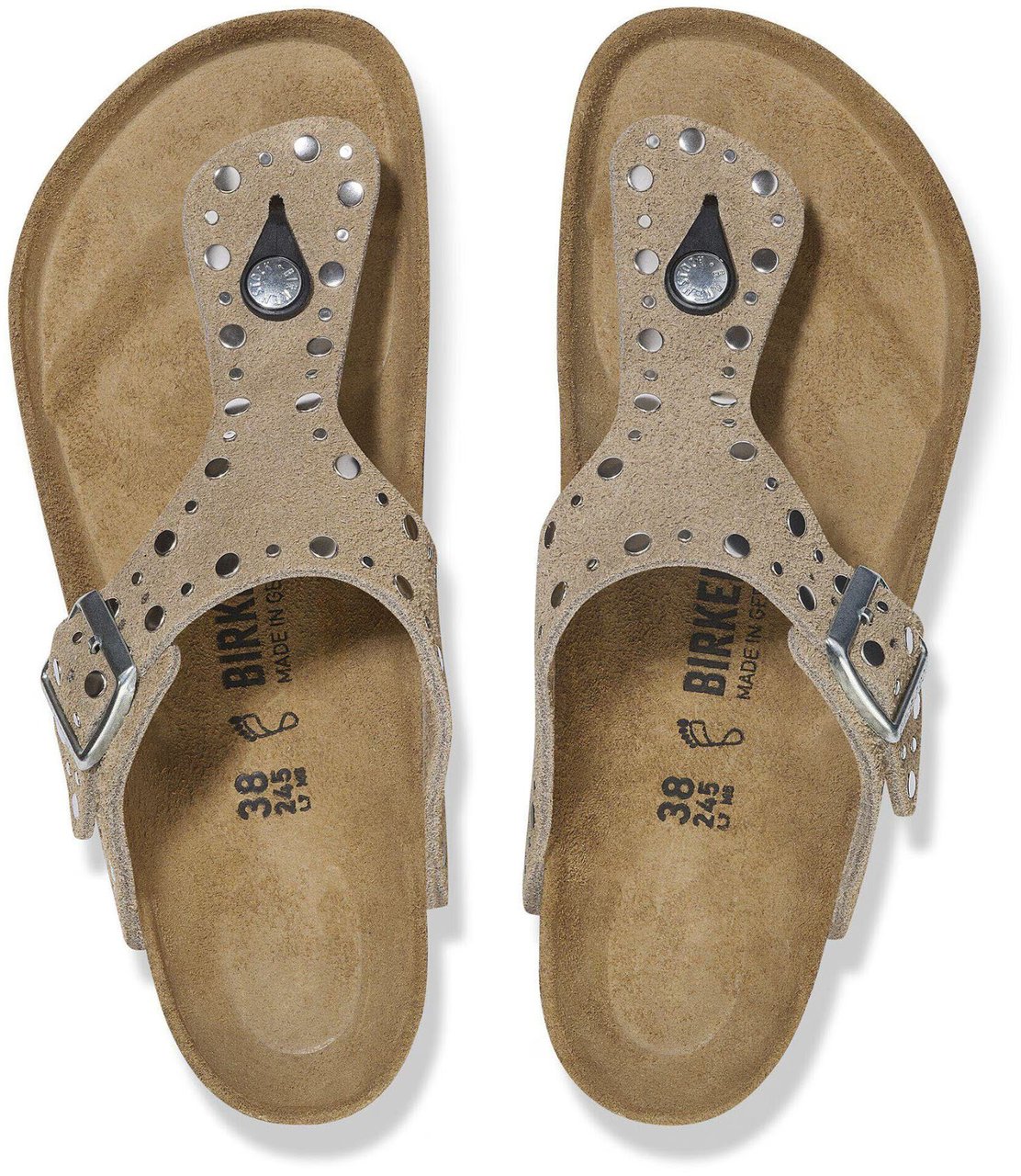 Birkenstock Gizeh Rivet Regular Slippers Taupe 1029388 Taupe