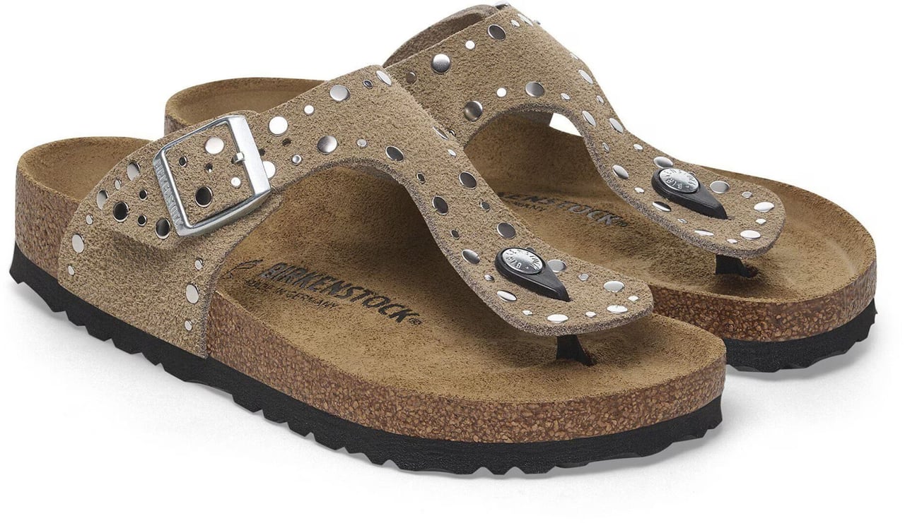 Birkenstock Gizeh Rivet Regular Slippers Taupe 1029388 Taupe