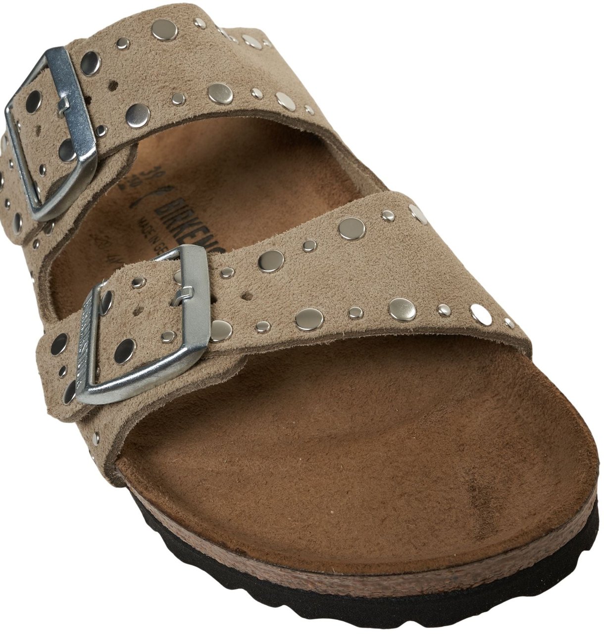 Birkenstock Sandals 'Arizona Rivet Border' Taupe