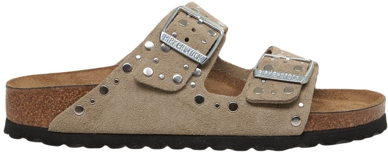 Birkenstock Sandals 'Arizona Rivet Border' Taupe