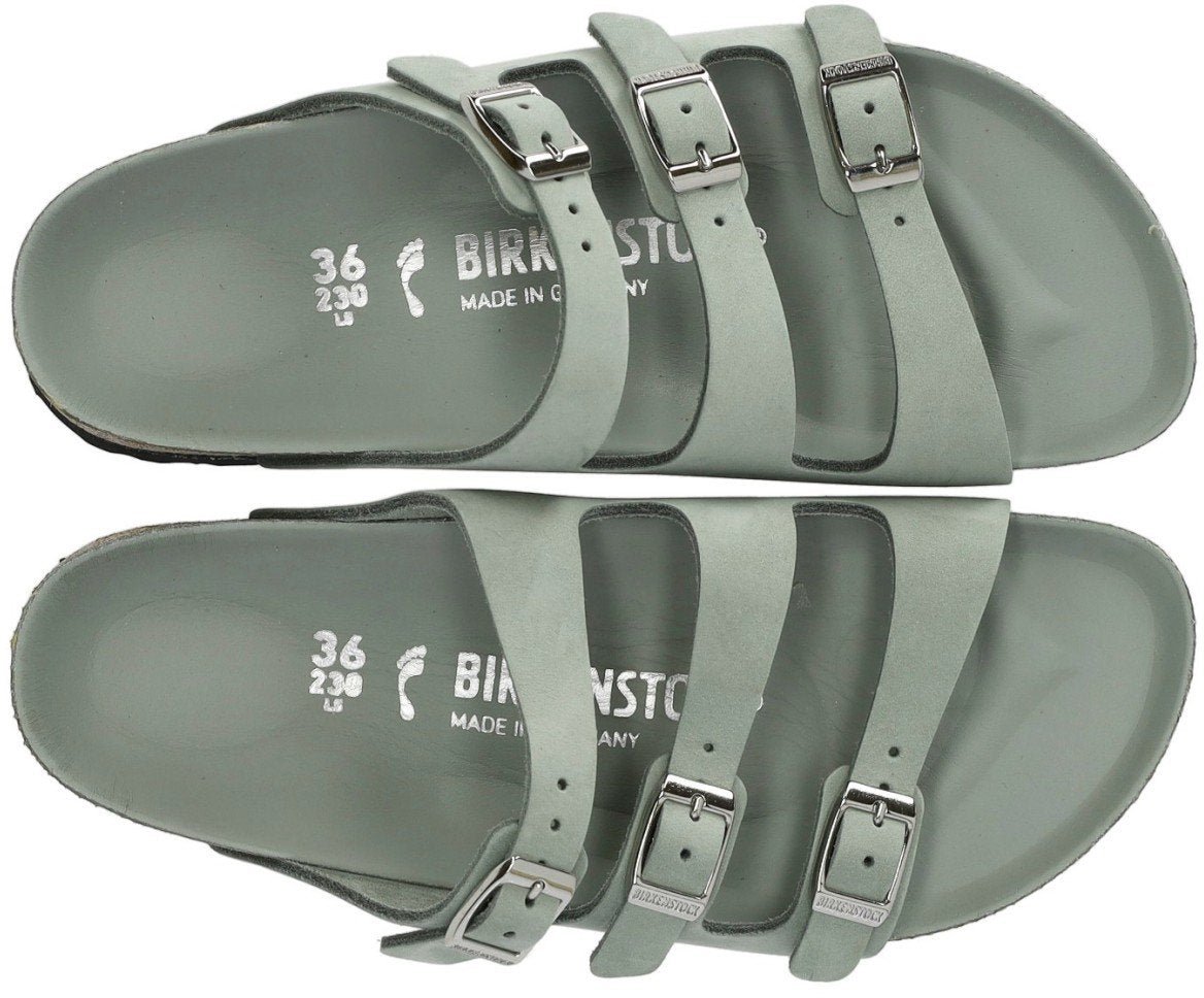 Birkenstock BIRKENSTOCK FLORIDA FRESH PURE SAGE SANDAL Groen